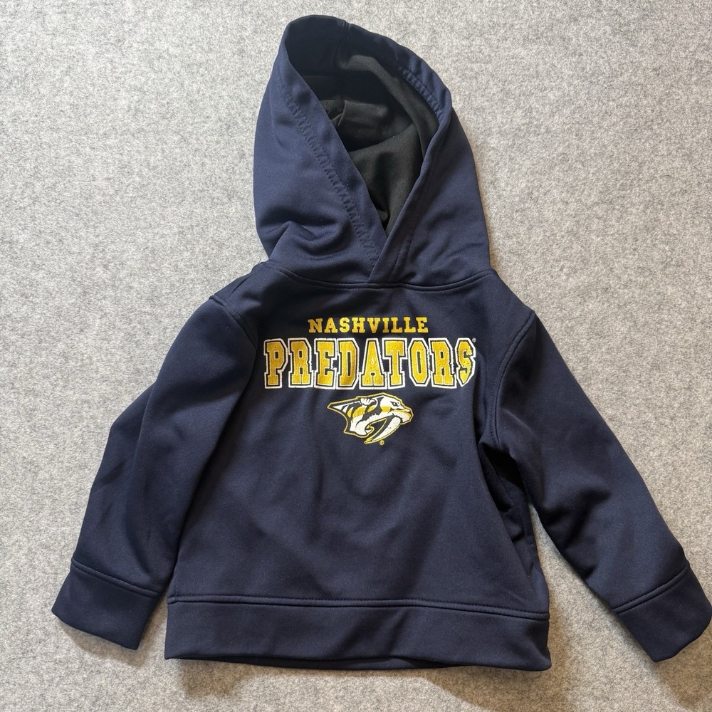 Nashville Predators Hoodie Toddler 2T Navy NHL Hockey Pullover Sweatshirt Kids